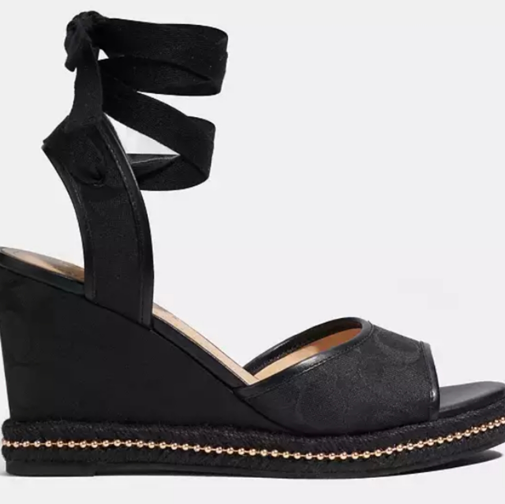 Page Wedge In Recycled Signature Jacquard women's
